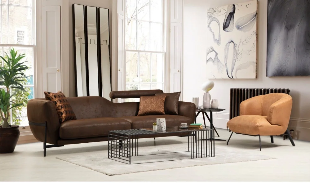 Premium 3lü Koltuk (Kahve)