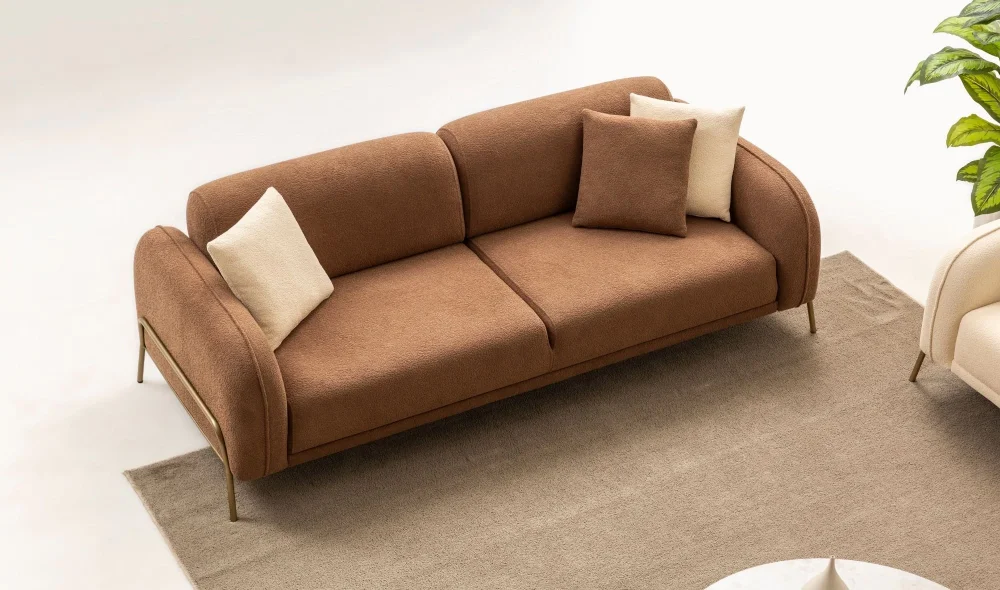 Puffy Kahve Koltuk Takımı