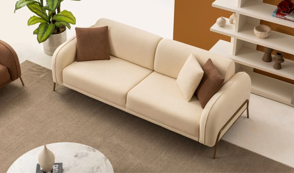 Puffy Kahve Koltuk Takımı