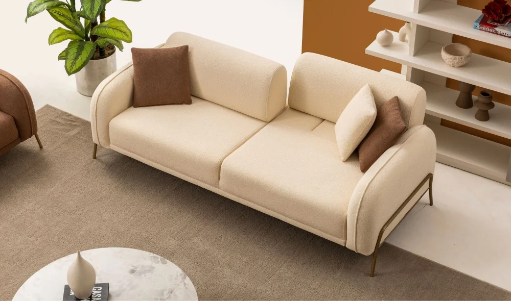 Puffy Kahve Koltuk Takımı