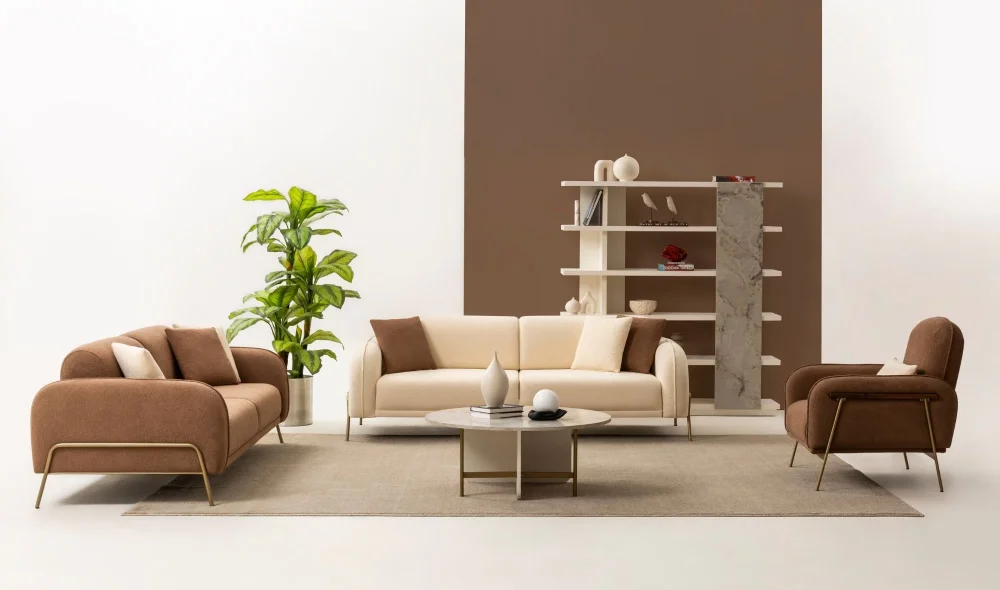 Puffy Turuncu Koltuk Takımı