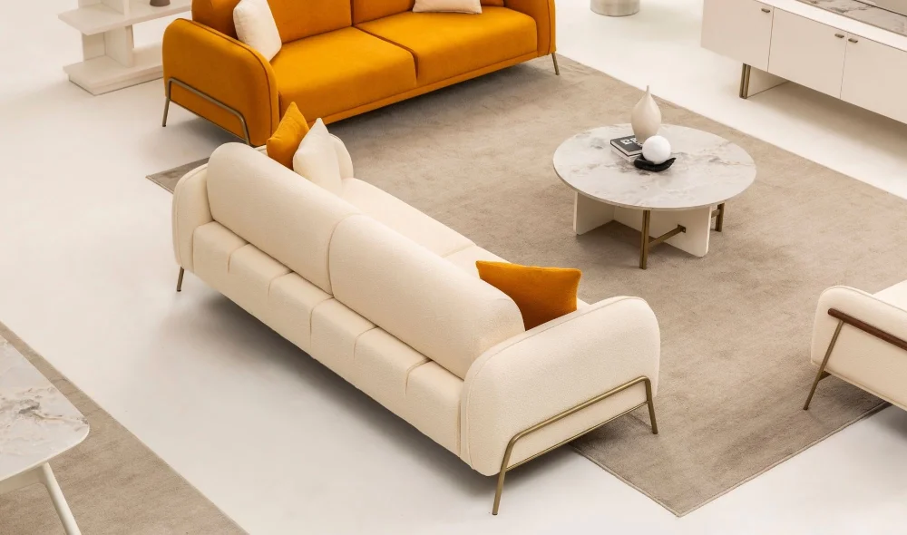 Puffy Turuncu Koltuk Takımı