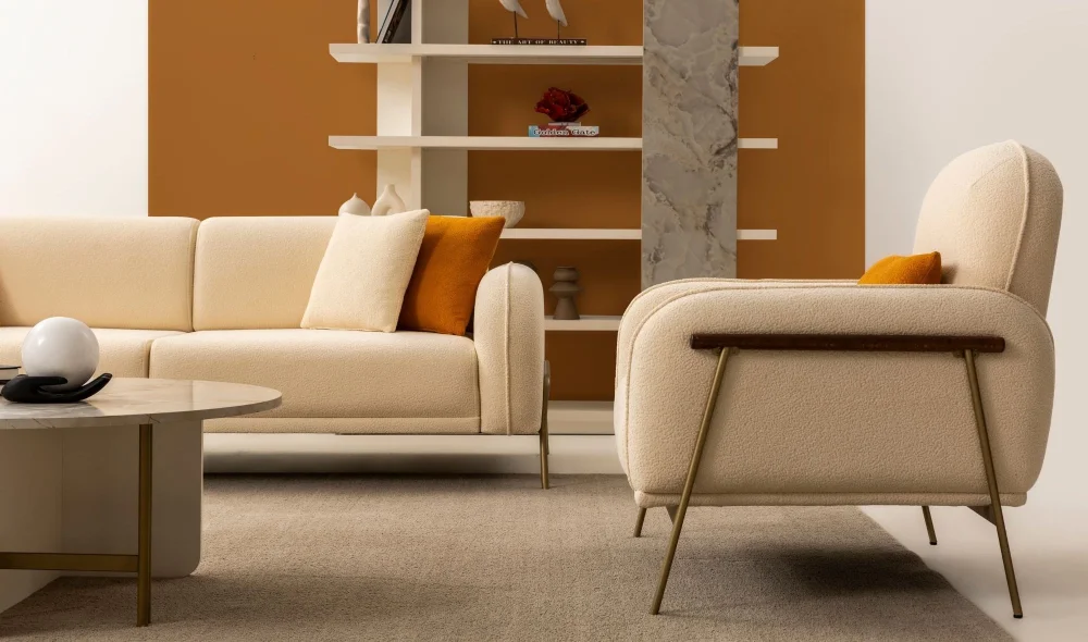 Puffy Turuncu Koltuk Takımı