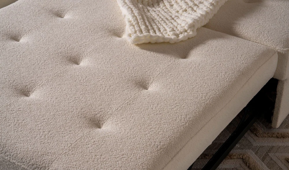 Rest Açılır Yataklı Modüler 2li Kolsuz Kanepe