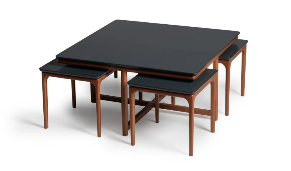 Rion Orta Sehpa Seti (Antrasit)