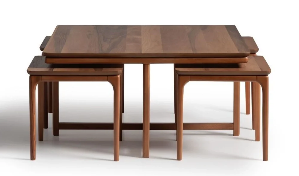 Rion Orta Sehpa Seti (Ceviz)