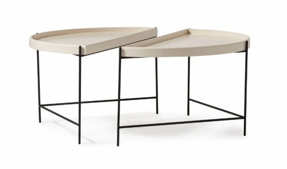 Rita Orta Sehpa Seti (Ekru)