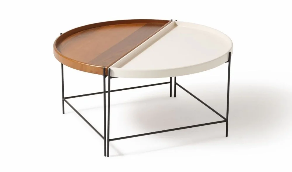 Rita Orta Sehpa Seti (Ekru - Ceviz)