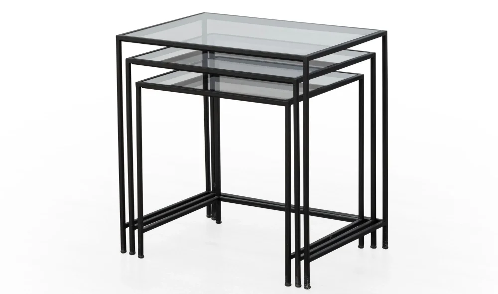 Royal Siyah Zigon Sehpa