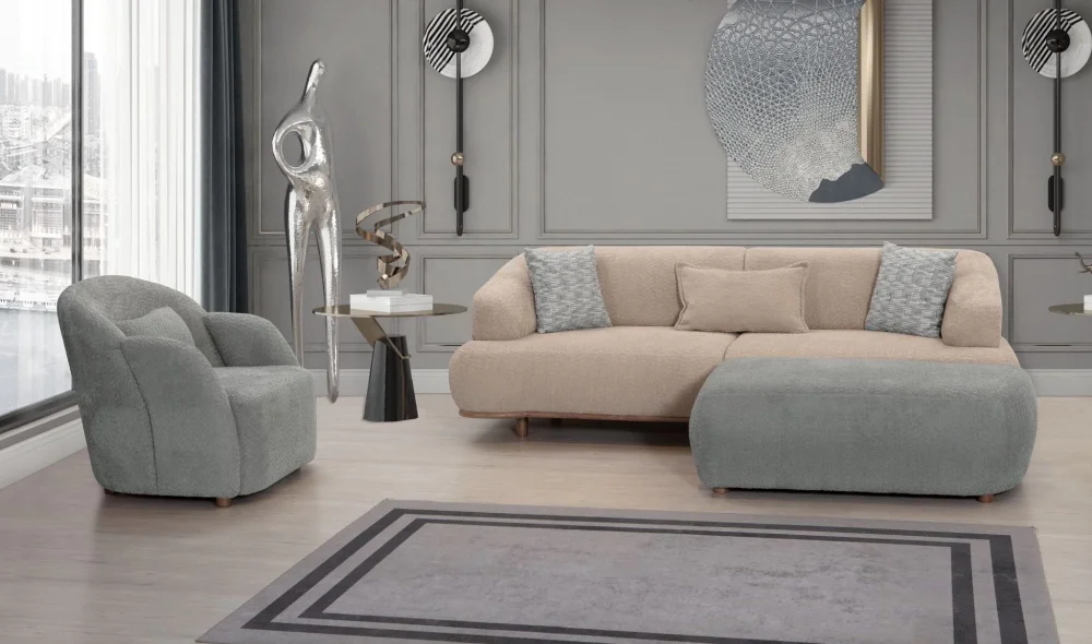 Safir Pudra Koltuk Takımı