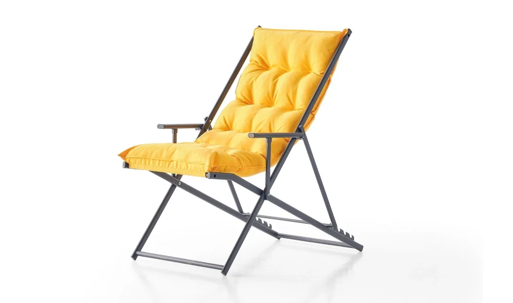 Sun Bed Kırmızı Katlanır Şezlong