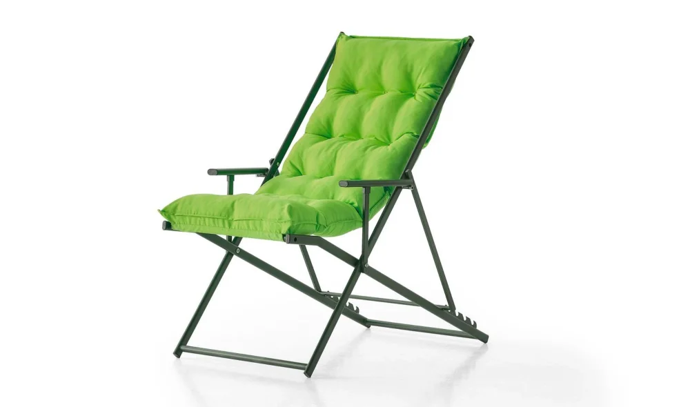 Sun Bed Kırmızı Katlanır Şezlong