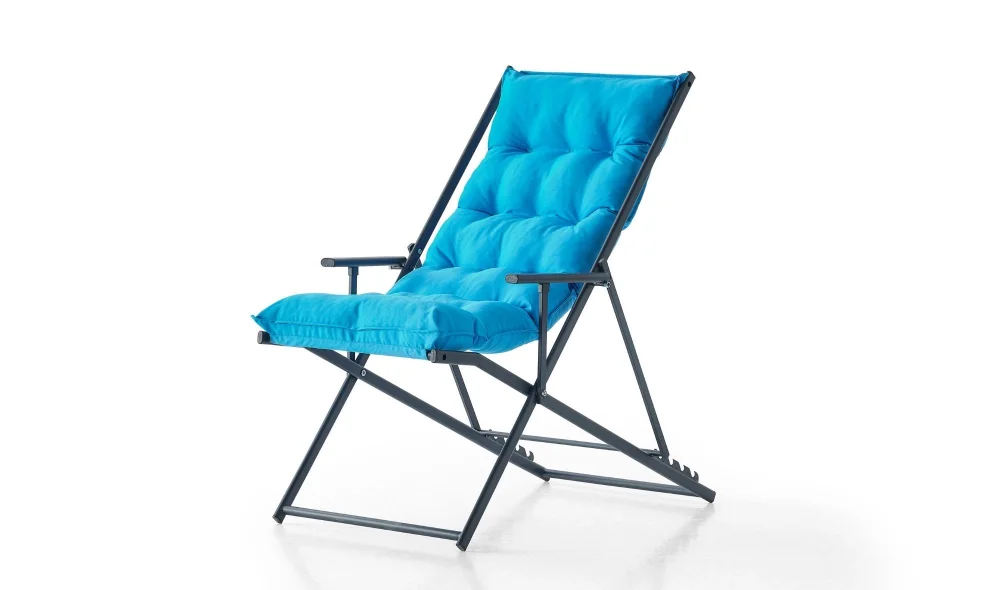 Sun Bed Kırmızı Katlanır Şezlong