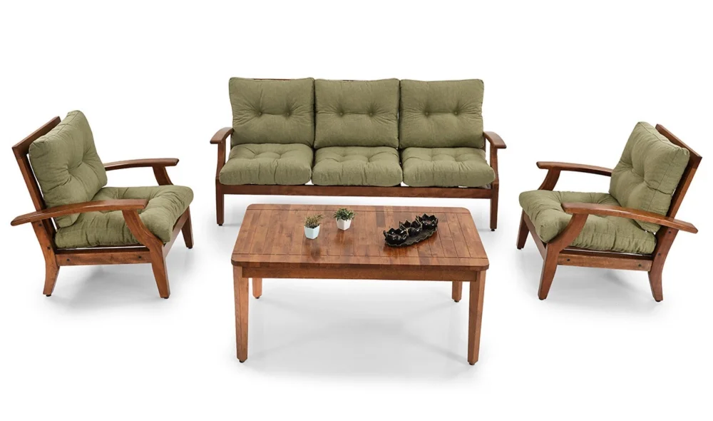 Teras Yeşil 4 Oturumlu Bahçe ve Balkon Takımı