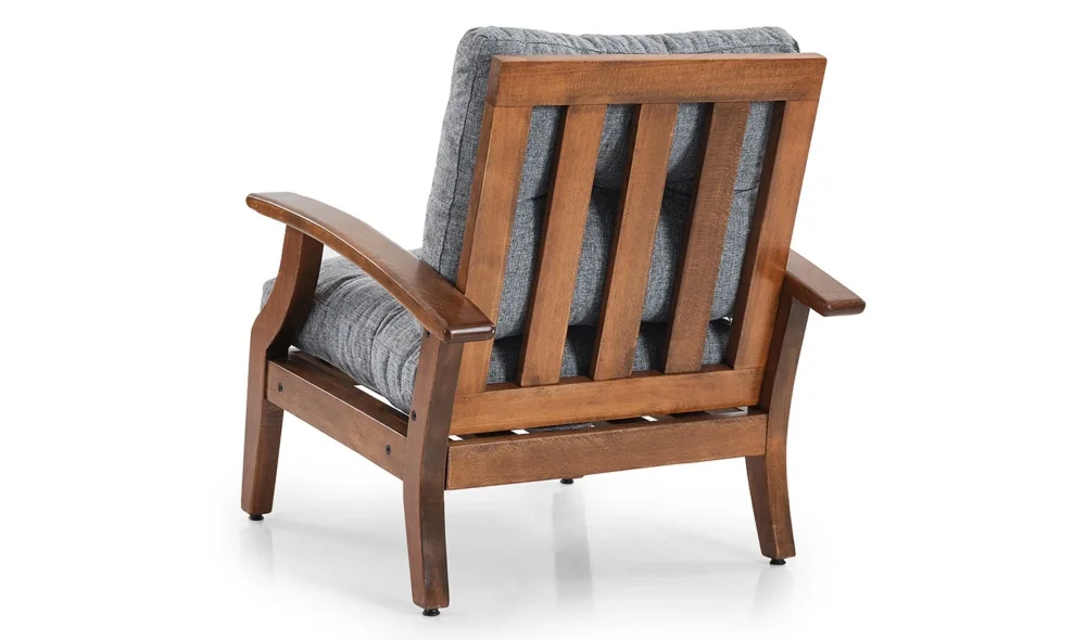 Teras Gri 5 Oturumlu Bahçe ve Balkon Takımı