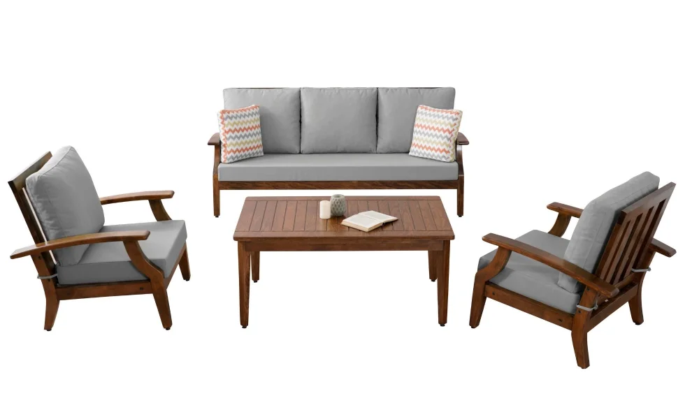 Teras Plus Gri 3+3 Oturumlu Bahçe ve Balkon Takımı