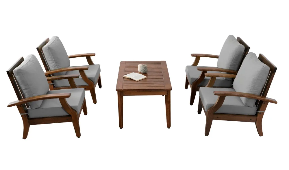 Teras Plus Gri 7 Oturumlu Bahçe ve Balkon Takımı