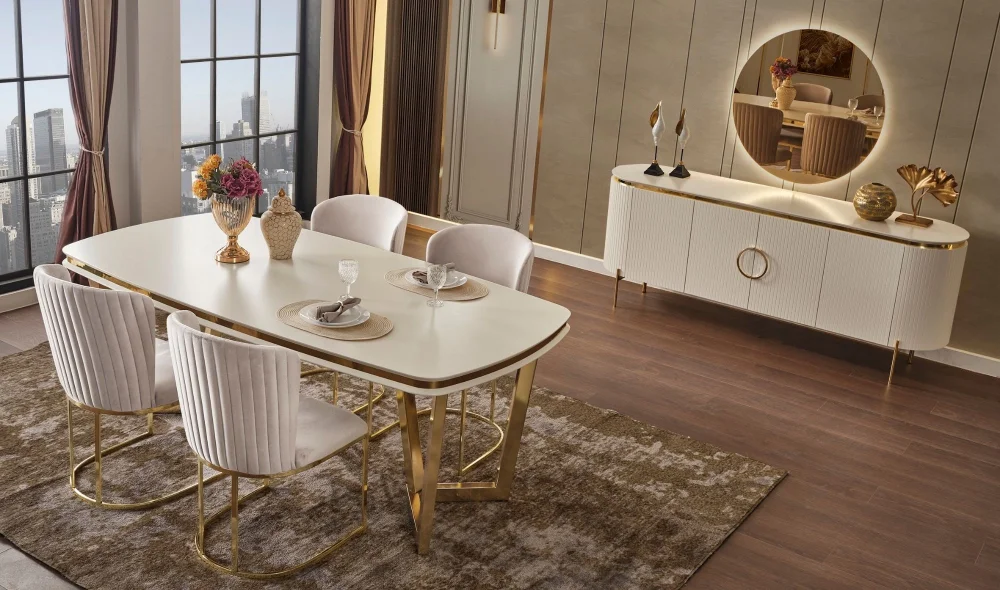 Tesla Luxury Yemek Odası Takımı