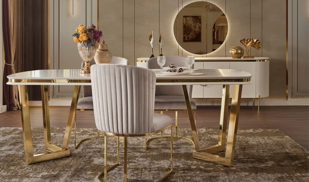 Tesla Luxury Yemek Odası Takımı