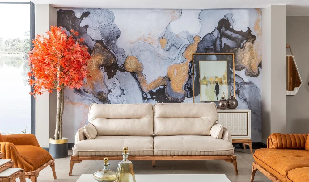 Tetra 3lü Koltuk (Krem)