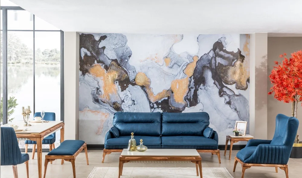 Tetra 3lü Koltuk (Lacivert)