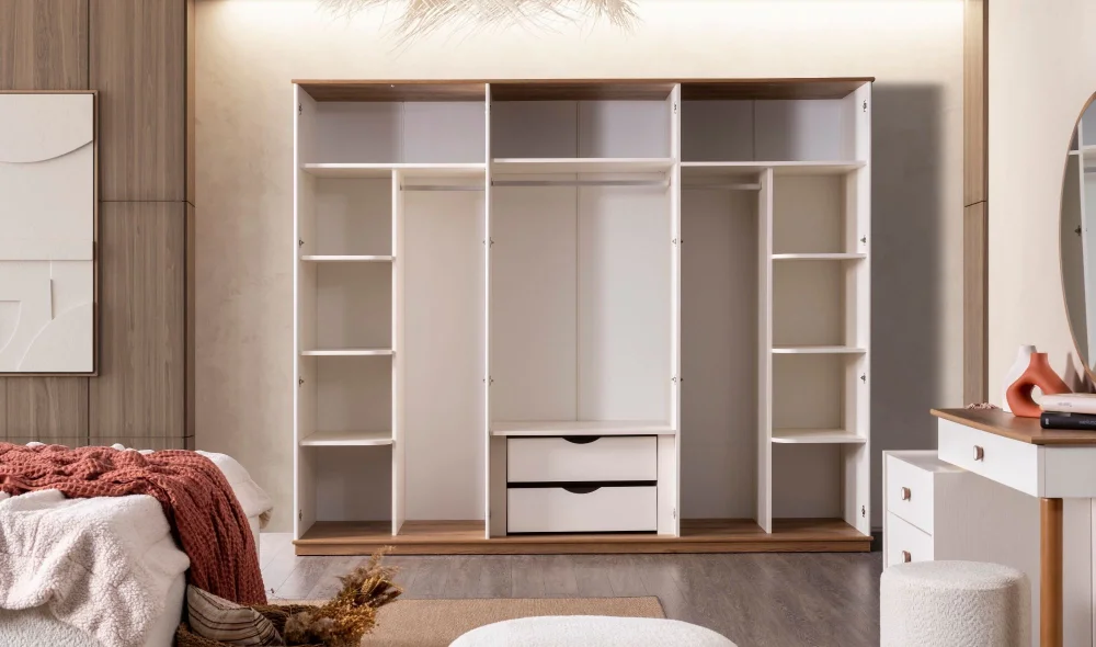 Virjin 6 Kapaklı Gardrop