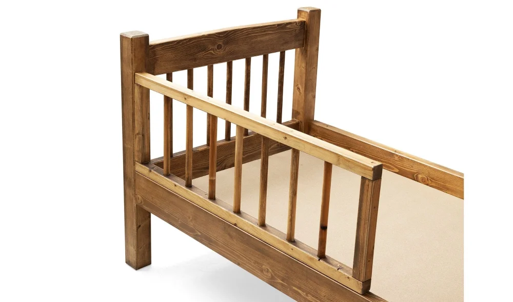 Wooden Ceviz Ahşap Karyola (90x190)