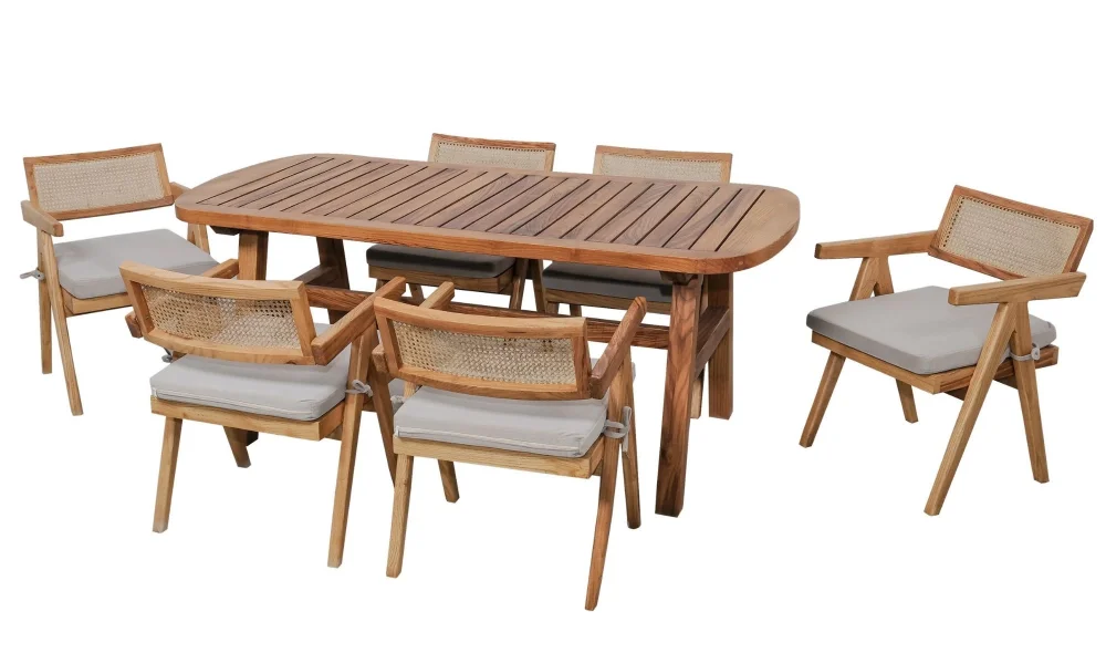 Woody 6 Kişilik Bahçe ve Balkon Takımı