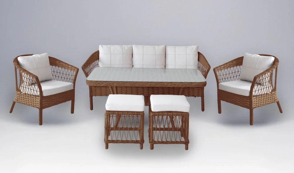 Zigana Camel Üçlü Bahçe ve Balkon Takımı