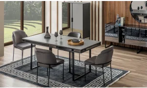 Florya Antrasit Yemek Odası Takımı