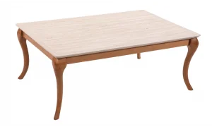 Pesaro Traverten Ceviz Orta Sehpa