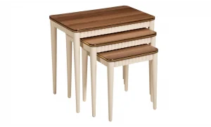 Lodos Ceviz Krem Zigon Sehpa