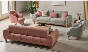 Coco Pembe Koltuk Takımı