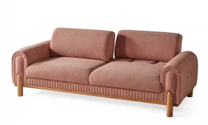 Coco Pembe 3lü Koltuk