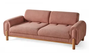 Coco Pembe 3lü Koltuk