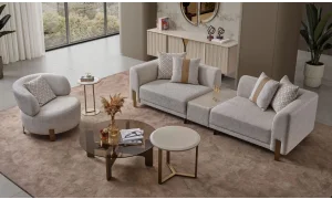 Ares Sehpalı 3lü Koltuk