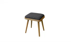 Rondo Mini Açılır Mutfak Masası Takımı - Karina Meşe Antrasit Renk