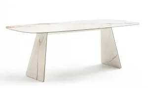 Divinia Beyaz Seramik Yemek Masası