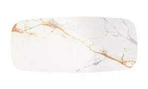 Divinia Beyaz Seramik Yemek Masası Takımı (180cm)