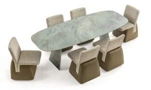 Divinia Stone Seramik Yemek Masası Takımı (240cm)