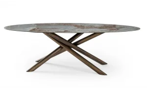 Ellie Antik Seramik Yemek Masası