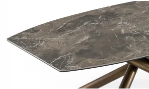 Nero Antik Seramik Yemek Masası