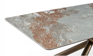 Mateo Antik Seramik Yemek Masası