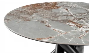 Sole Octo Yuvarlak Seramik Mutfak Masası