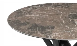 Sole Spider Yuvarlak Seramik Mutfak Masası