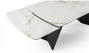 Volare Beyaz Seramik Yemek Masası