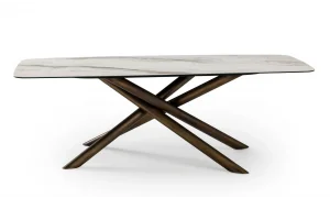 Luna Antik Seramik Yemek Masası