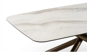 Luna Antik Seramik Yemek Masası