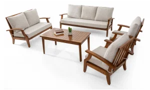 Teras Natura Gri 7 Oturumlu Bahçe ve Balkon Takımı