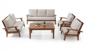 Teras Natura Gri 7 Oturumlu Bahçe ve Balkon Takımı